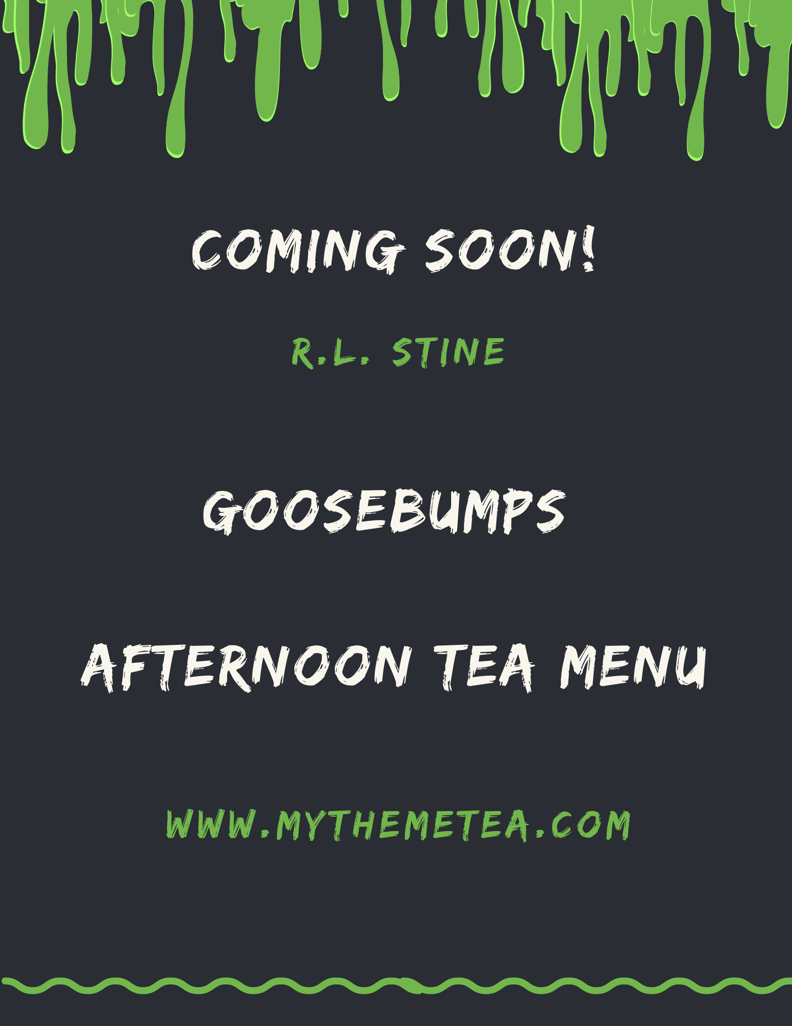 Goosebumps, RL Stine, Tea, Book Lovers, Party Idea