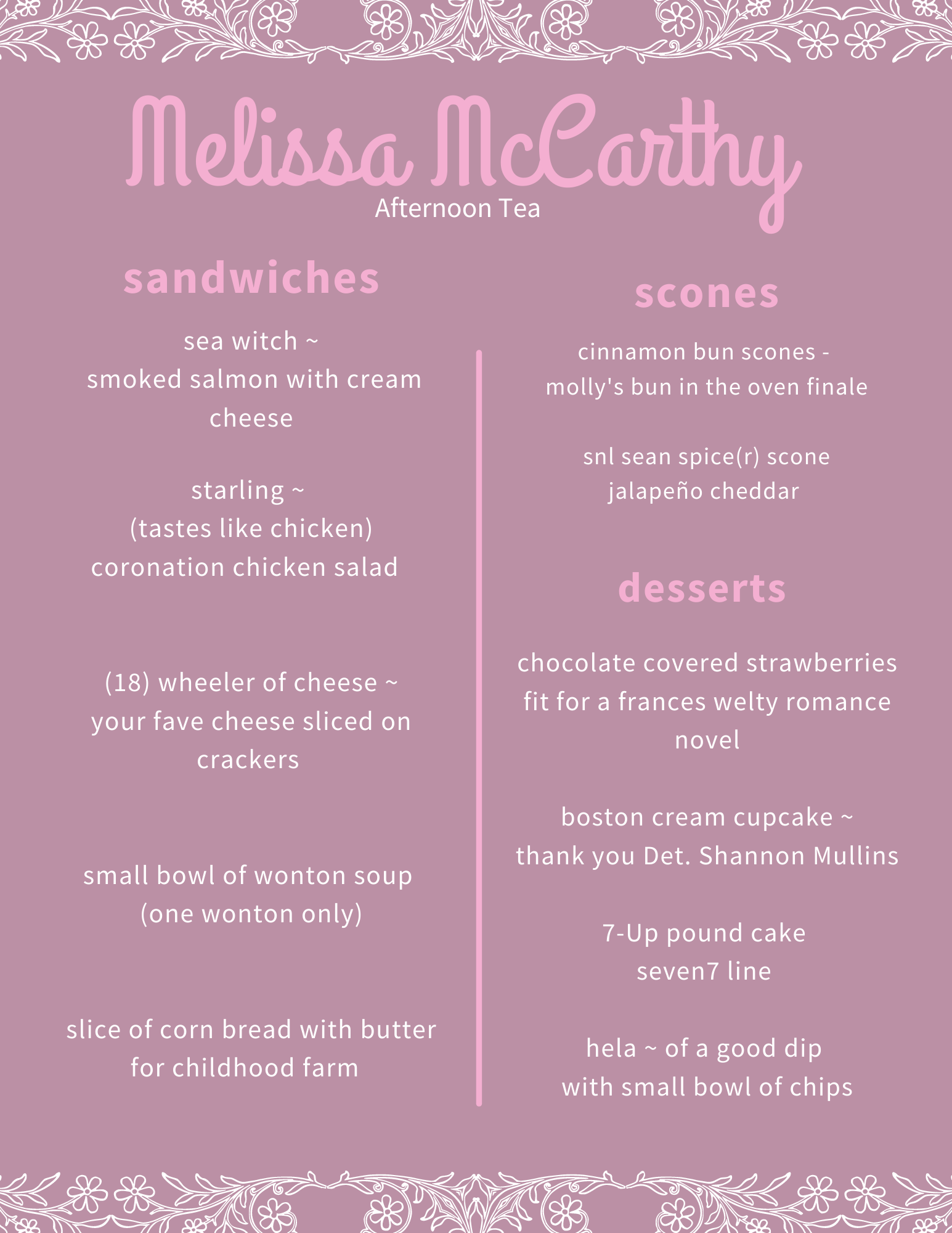 melissa mccarthy, tea, party, theme, movies